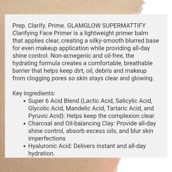 Glamglow Supermattifying Clarifying Primer - Picture 5 of 10